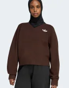 adidas Originals пуловер дамски Essentials Knit кафяв IA4444