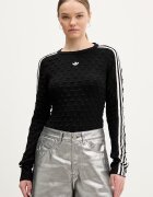 adidas Originals пуловер дамски с вълна черен KS6460