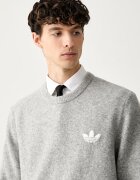 adidas Originals пуловер мъжки с вълна Trefoil Essentials сив KS4889