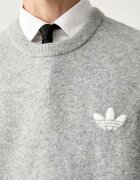 adidas Originals пуловер мъжки с вълна Trefoil Essentials сив KS4889
