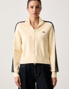 adidas Originals пуловер със закопчаване дамски с вискоза Knitted Firebird жълт KS6797