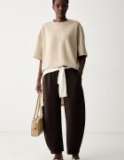 adidas Originals спортен панталон дамски Barrel кафяв със стандартна талия KY9266