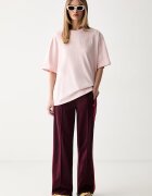adidas Originals спортен панталон дамски Firebird бордо с висока талия KW0230