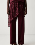 adidas Originals спортен панталон дамски Lace Injection бордо LG4272