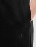 adidas Originals спортен панталон дамски с памук 3 Stripes черен със стандартна талия JX2733