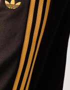 adidas Originals спортен панталон дамски с памук Beckenbauer кафяв с висока талия KS4741