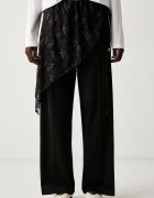adidas Originals спортен панталон дамски с памук Lace Injection кафяв с висока талия LG4275