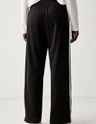 adidas Originals спортен панталон дамски с памук Lace Injection кафяв с висока талия LG4275