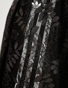 adidas Originals спортен панталон дамски с памук Lace Injection кафяв с висока талия LG4275