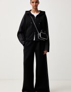 adidas Originals спортен панталон дамски с памук SST 2.0 черен с висока талия KT1779