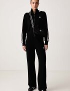 adidas Originals спортен панталон дамски с вискоза Knit Firebird черен с висока талия KS9363