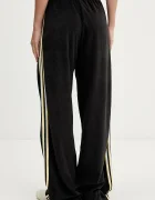 adidas Originals спортен панталон дамски Terry Towel Firebird черен с висока талия KD1416