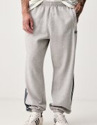 adidas Originals спортен панталон мъжки с памук Adicolor сив със стандартна талия KV9276