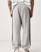 adidas Originals спортен панталон мъжки с памук Adicolor сив със стандартна талия KV9276
