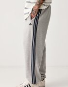 adidas Originals спортен панталон мъжки с памук Adicolor сив със стандартна талия KV9276