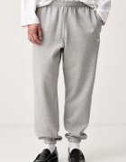 adidas Originals спортен панталон мъжки с памук Trefoil Essentials сив със стандартна талия KS9827