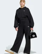 adidas Originals спортен панталон за деца с памук черен с висока талия KR1032