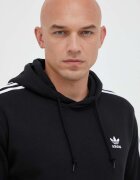 adidas Originals Суичър 3-Stripes в черно с качулка апликация IM2088
