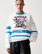 adidas Originals суичър дамски от памук Archive Baseball бял KS9209
