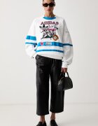 adidas Originals суичър дамски от памук Archive Baseball бял KS9209
