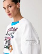 adidas Originals суичър дамски от памук Archive Baseball бял KS9209