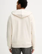 adidas Originals Суичър Essentials мъжки в бежово с качулка с изчистен дизайн JW0968