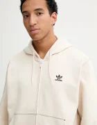 adidas Originals Суичър Essentials мъжки в бежово с качулка с изчистен дизайн JW0968