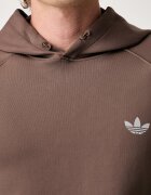adidas Originals суичър с качулка мъжки Trefoil Essentials Spacer кафяв KX9090