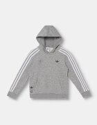 adidas Originals суичър с качулка за деца с памук сив KW0649