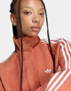 adidas Originals суичър с цип дамски Adilenium Season 6 Faux Suede оранжев LH1922