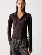 adidas Originals суичър с цип дамски Essentials кафяв KV9157