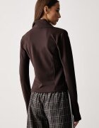 adidas Originals суичър с цип дамски Essentials кафяв KV9157