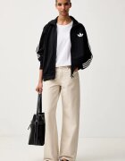 adidas Originals суичър с цип дамски Firebird черен KS6786