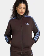 adidas Originals суичър с цип дамски Firebird кафяв KS4680