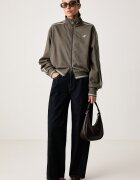 adidas Originals суичър с цип дамски Firebird зелен KR7075