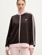 adidas Originals суичър с цип дамски кафяв KD3742