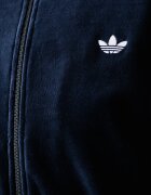 adidas Originals суичър с цип дамски от кадифе Micro Pleat Injection тъмносин LG4298