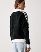 adidas Originals суичър с цип дамски с памук Adiluna Season 2 x Jennie черен LD8924