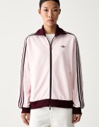 adidas Originals суичър с цип дамски с памук Beckenbauer розов KX4264