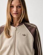 adidas Originals суичър с цип дамски с памук бежов KD8825