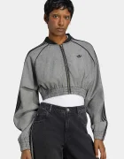 adidas Originals суичър с цип дамски с памук сив KS9215