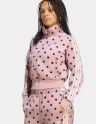 adidas Originals суичър с цип дамски Satin Polka Dots розов LI2851