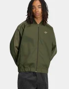 adidas Originals суичър с цип мъжки Adicolor Classic зелен KR1370