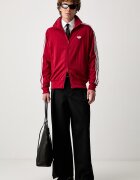 adidas Originals суичър с цип мъжки Firebird Drop Needle червен KE4126