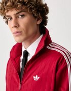 adidas Originals суичър с цип мъжки Firebird Drop Needle червен KE4126