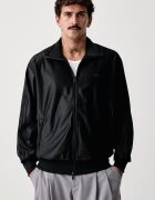 adidas Originals суичър с цип мъжки Firebird Metallic черен KE4163