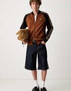 adidas Originals суичър с цип мъжки кафяв KT5036