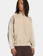 adidas Originals суичър с цип мъжки SST Adicolor Classic Cotton Twill бежов KR1369