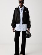 adidas Originals суичър с цип с памук Lace Injection кафяв LG4278