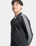 adidas Originals суичър с цип за деца черен KW0633